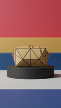 Borsa crossbody geometrica oro urbano