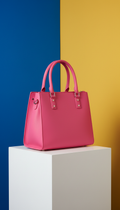 Borsa tote strutturata pink elettrico